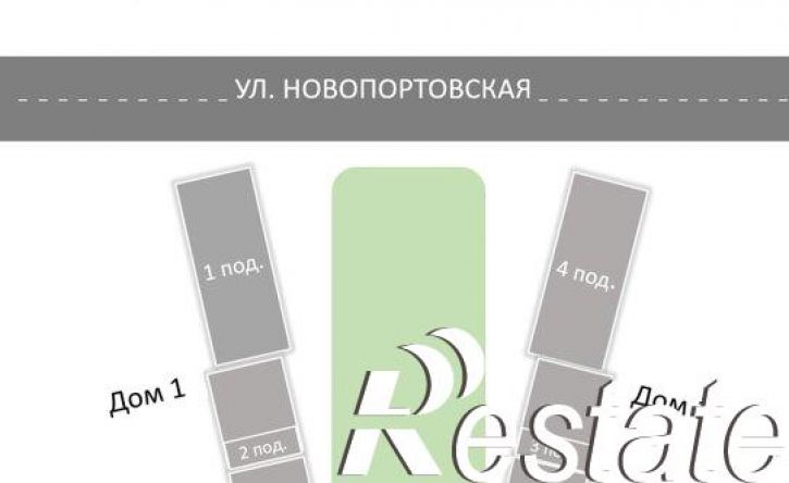 2-комн квартира в новом доме ул 1 База, 4/1,  д. 4/1