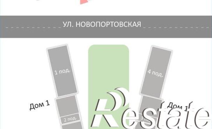 3-комн квартира в новом доме ул 1 База, 4/1,  д. 4/1