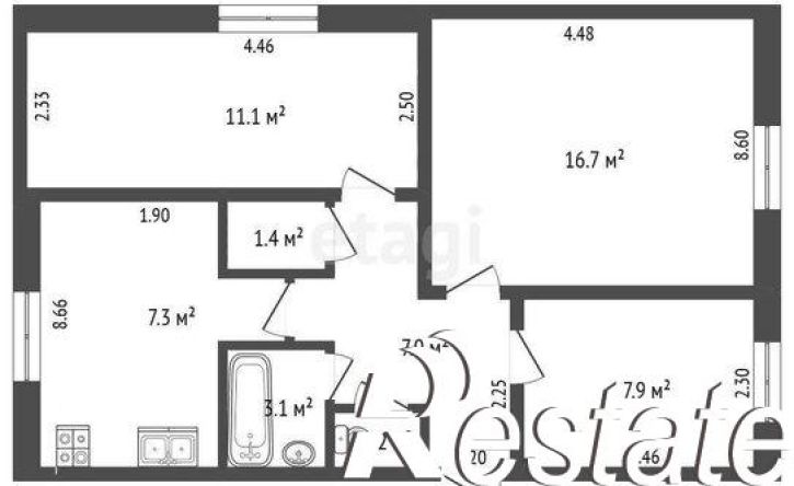 3-комн квартира улица Газовиков, 9,  д. 9