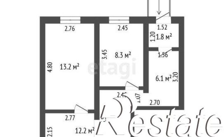 2-комн квартира улица Можайского, 17/8,  д. 17/8